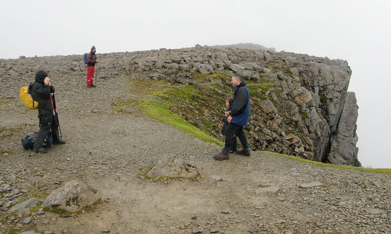 Father and daughter on Ben Nevis