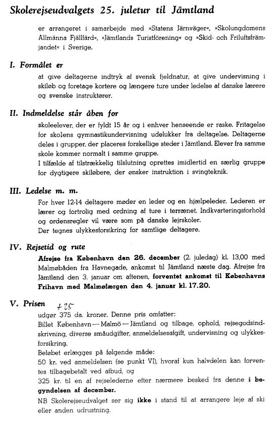 Skolerejseudvalgets 25. juletur til Jämtland
